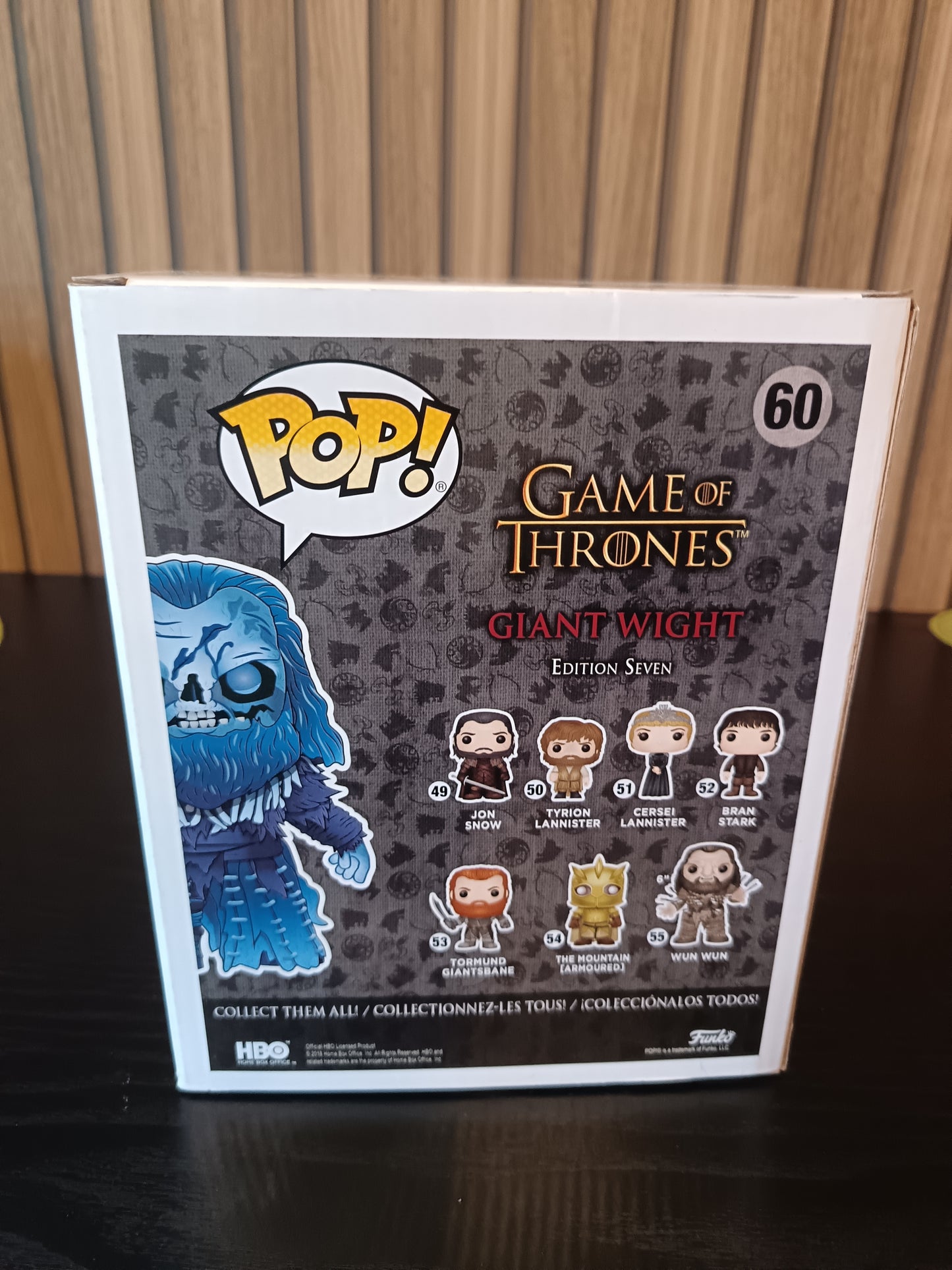Funko Pop Game of Thrones Giant Wight #60 2018 Spring Convention Exclusive Vinyl Figure