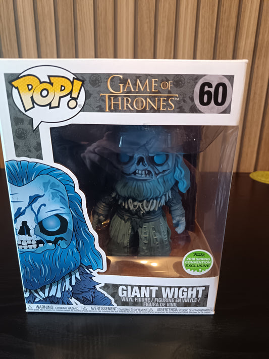 Funko Pop Game of Thrones Giant Wight #60 2018 Spring Convention Exclusive Vinyl Figure